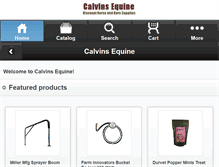 Tablet Screenshot of calvinsequine.com
